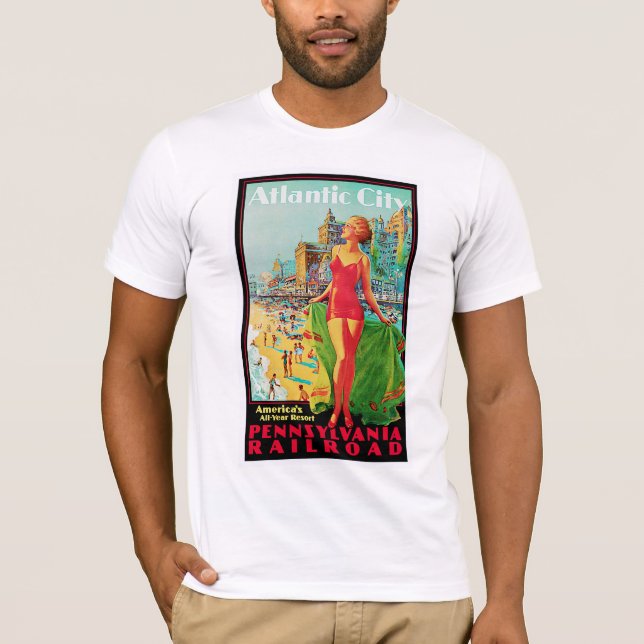 T-shirt Atlantic City ~América's All Year Resort (Frente)