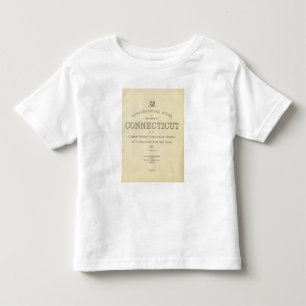 T-shirt Atlas Connecticut do Topo do frontispício