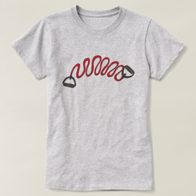 T-shirt Atleta de Malhação de Resistência do Exercício de  (Frente do Design)