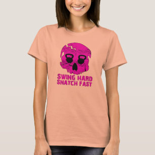 T-shirt Ato de agarrar duro do balanço rápido -