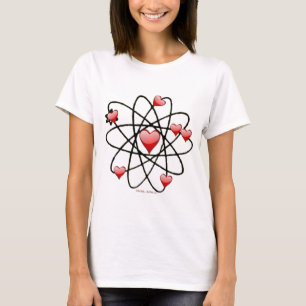 T-shirt Atomic Valentine Corações Vermelhos