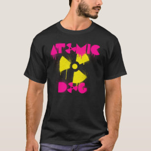 T-shirt atômico do cão dos homens