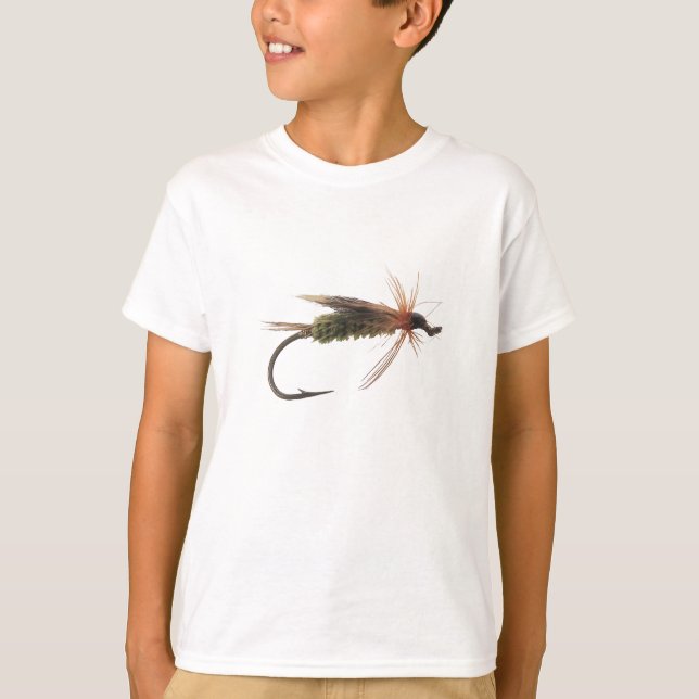 T-shirt Atração da pesca com mosca (Frente)