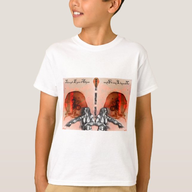 T-shirt "Através do Abismo dos Olhos" Merch (Frente)