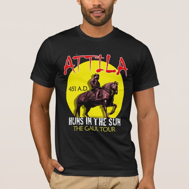 T-shirt Attila "hunos excursão no Sun" (a obscuridade das (Frente)