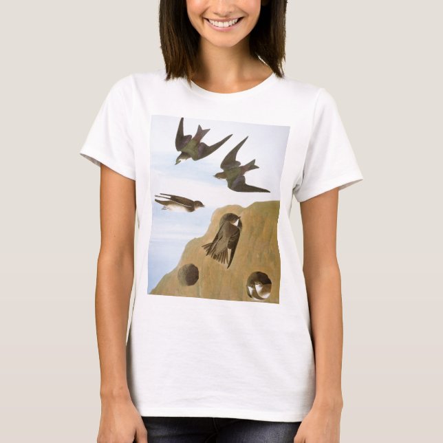 T-shirt Audubon: Andorinhas (Frente)