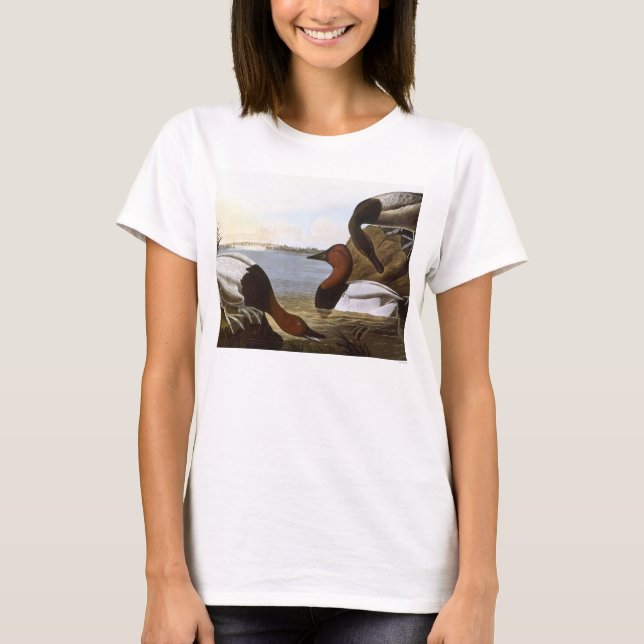 T-shirt Audubon: Canvasback (Frente)