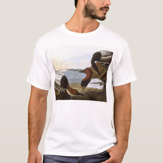 T-shirt Audubon: Canvasback (Frente)