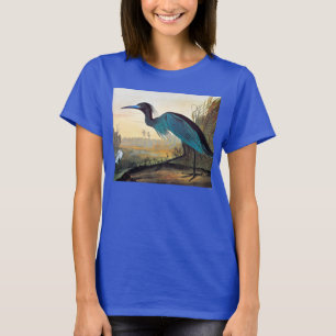 T-shirt Audubon: Garça-real de azul pequeno