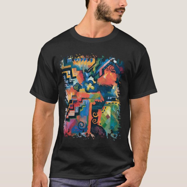 T-shirt Auguste Macke - Homenagem a Bach Arte Moderna Abst (Frente)