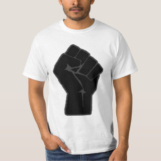 T-shirt aumentado revolucionário do punho