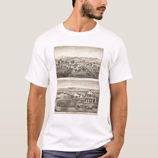 T-shirt Aumentou o res, aquece a aterragem do primavera (Frente)