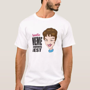 T-shirt Auntie Meme Saber Melhor