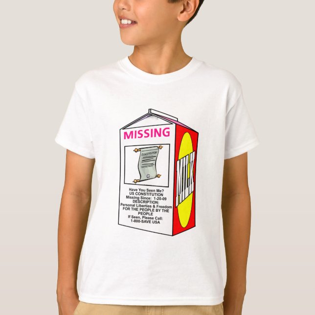 T-shirt Ausente: CONSTITUIÇÃO DOS EUA (Frente)