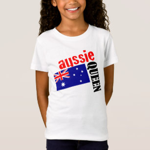 T-shirt Aussie Queen & Flag