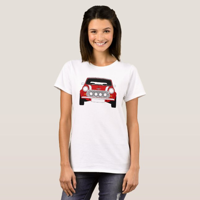 T-shirt Austin Mini Cooper (Clássica) (Frente Completa)