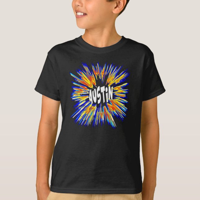 T-shirt Austin Name Star (Frente)