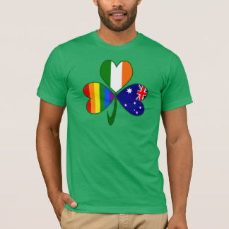 T-shirt Austrália Irlanda Orgulho Gay Trevo
