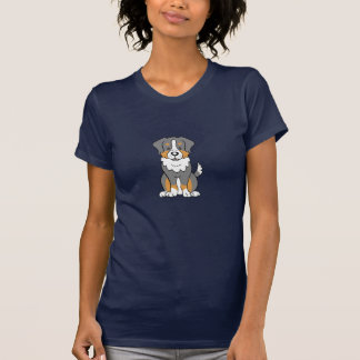 T-shirt australiano do pastor do cão bonito dos