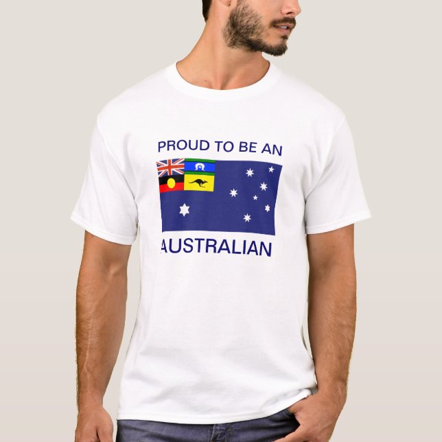 T-shirt australiano novo da bandeira (Frente)