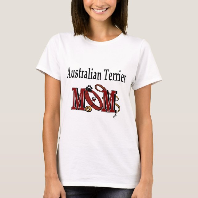 T-shirt Australiano Terrier Dog MOM (Frente)