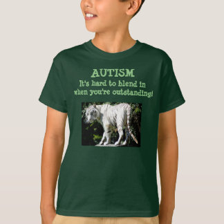 T-shirt Autismo - duro a misturar-se dentro quando você