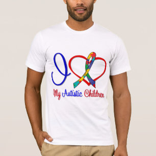 T-shirt Autismo eu amo minhas crianças autísticas