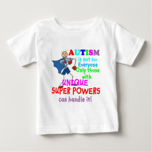 T-shirt Autismo original dos poderes super