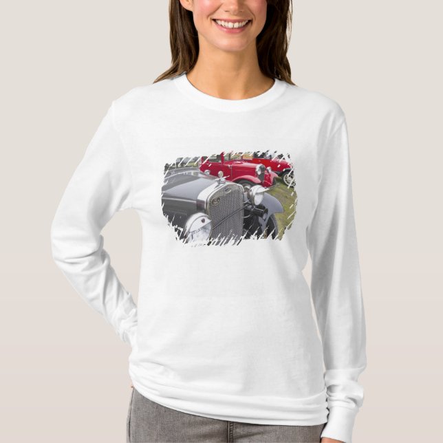 T-shirt Automóveis Ford antigos (Frente)