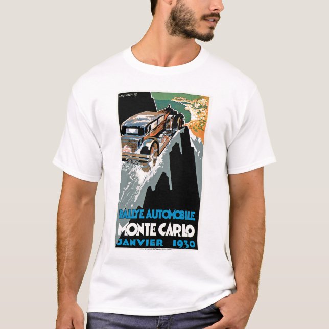 T-shirt Automóvel de Monte - Carlo 1930 de Rallye (Frente)