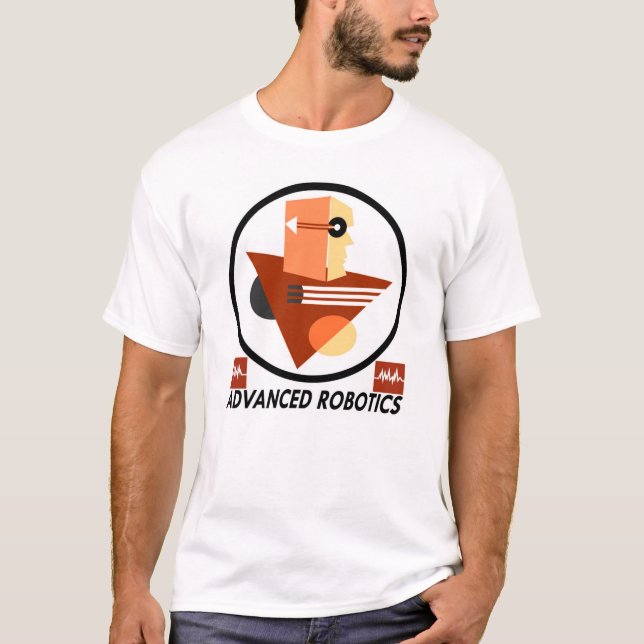 T-shirt avançado da robótica (Frente)