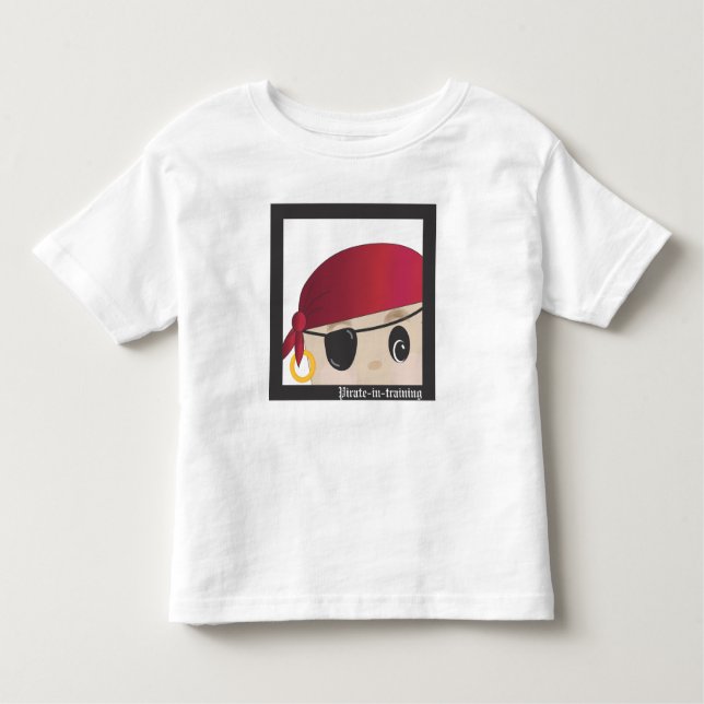 T-shirt Avast! Um pirata em treinar Scallywag júnior (Frente)