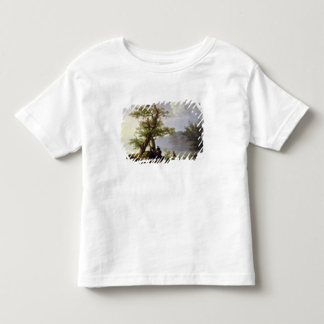 T-shirt Aves aquáticas da caça, 1828 (Frente)