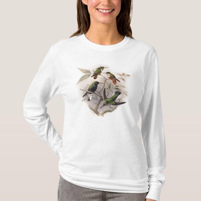 T-shirt Aves de Cama em Voo (Frente)