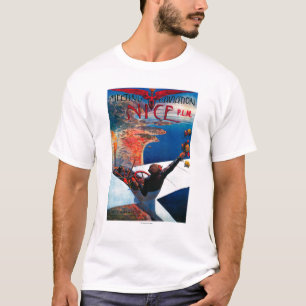 T-shirt Aviação de D da reunião em agradável, poster d