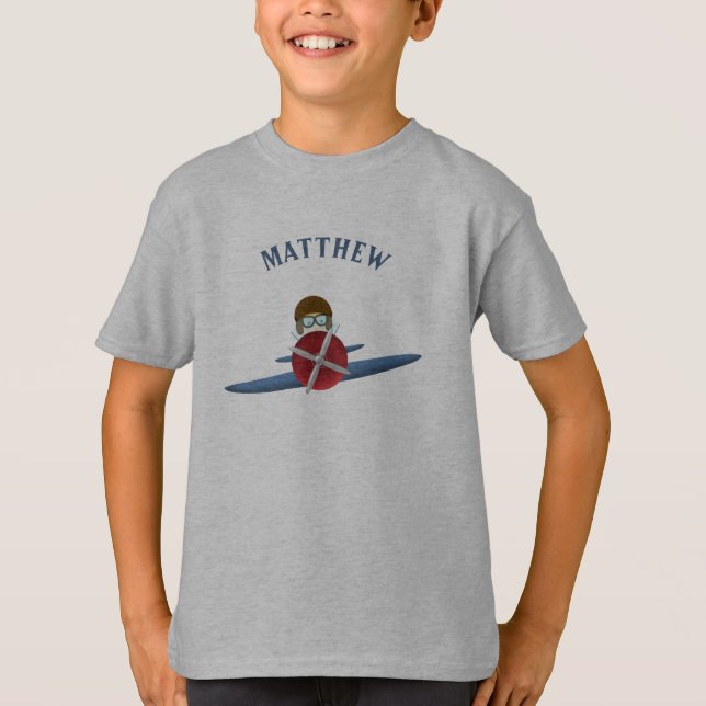 T-shirt Aviador e Seu Avião (Frente)