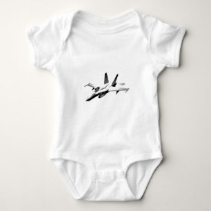 T-shirt Avião de combate branco do zangão F/A-18