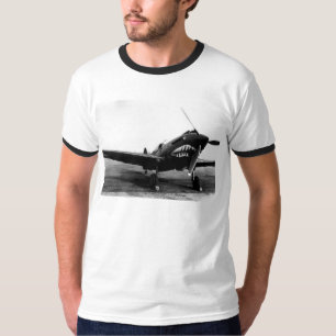 T-shirt Avião de combate de WWII Flying Tigers Curtiss