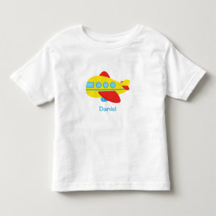 T-shirt Avião de Passageiros Fofo e Colorido