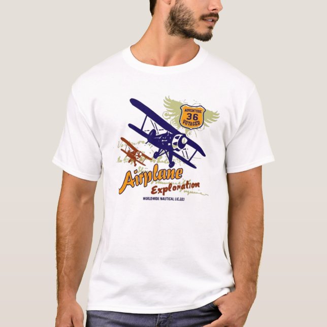 T-shirt avião privado (Frente)