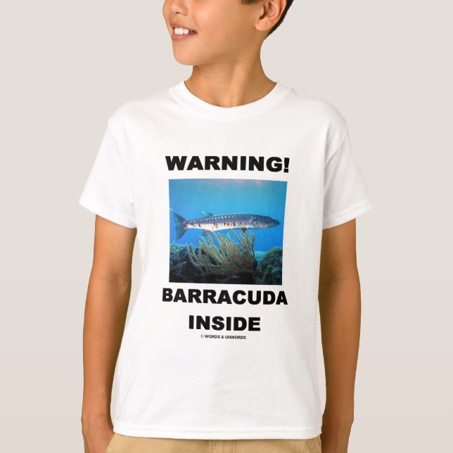 T-shirt Aviso! Barracuda Dentro (Frente)