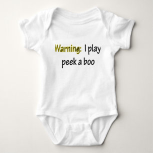 T-shirt Aviso Eu jogo esconde-esconde