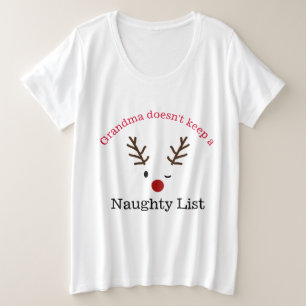 T-shirt Avó melhor do que o T Curvy do Natal do papai noe