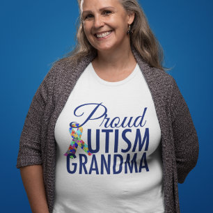 T-shirt Avó orgulhosa do autismo