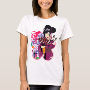 T-shirt Ayaka na cidade de Harajuku