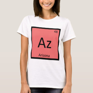 T-shirt Az - Símbolo da Tabela Periódica da Química do Est
