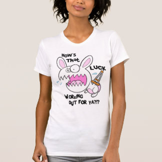 T-shirt azarado do coelho