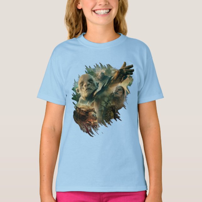 T-shirt Azog, Narzug e Gráfico Bolg (Frente)