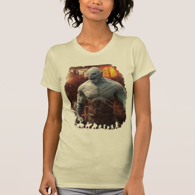 T-shirt Azog & Orcs Silhouette Graphic (Frente)