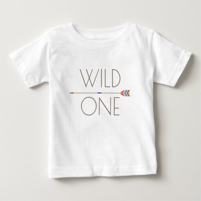 T-shirt Aztec Wild One | Primeiro Aniversário (Frente)